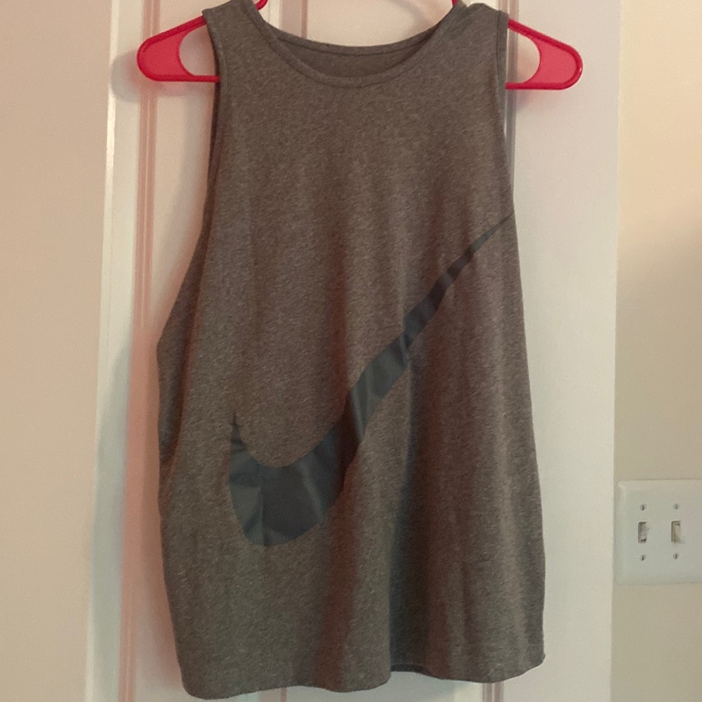 Grey Nike Workout Top